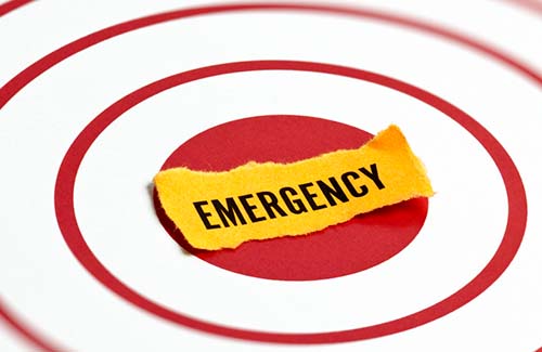 Image saying 'emergency'.